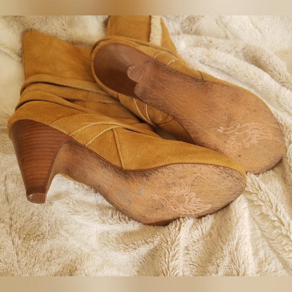 Nine West Sherpa Lined Cruzal1 Suede Boot 7M - Picture 5 of 9